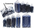 Set 4 Dust Cover Big Plastic Drawstring Bags Multi-Purpose for Storage and Keeping Luggage, Big Dolls, Blankets