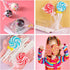Big Size Lollipop Cake Pop Treat Bag Set, 100pcs Parcel Bags, 100pcs Papery Treat Sticks, 100pcs Metallic Twist Ties