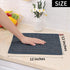 Homaxy 100% Cotton Terry Kitchen Dish Cloths, Ultra Soft and Absorbent, 6 Pack, 12 x 12 Inches, Dark Grey