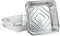 PLASTICPRO Disposable 9'' x 9'' x 2'' Square Aluminum Tin Foil Baking Pans, Pack of 10 for Cakes, Breads, Brownies