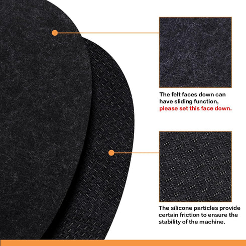 Heat Resistant Mat for Crockpot Slow Cooker with Appliance Slider Function, 2 Pack Countertop Protector