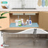 Under Sink Mat, 28" x 22" Silicone Mats for Kitchen, Waterproof Cabinet Organizers and Storage, Light Blue