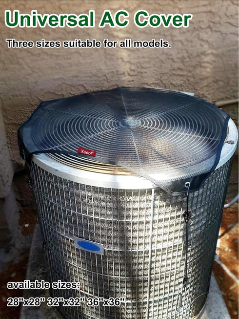 Universal Air Conditioner Cover for Outside Unit, Mesh AC Covers for All Season Protection (36" x 36")