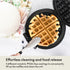 BELLA Classic Belgian Waffle Maker - Rotating with Nonstick Plates, Adjustable Browning Control, Black