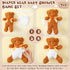 Seenelling 4 Sets Bear Blindfolded Diaper Changing Coed Baby Shower Games Kit Baby Dolls Bears Diapers for Bridal