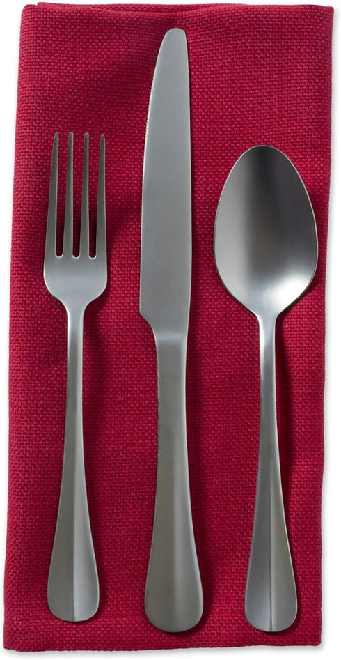 DII Variegated Tabletop Collection Napkin Set, 20x20, Tango Red, 6 Piece