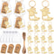 VZCBZC 30Set Cowboy Boot Bottle Opener Keychains Baby Shower Return Favors for
