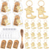 VZCBZC 30Set Cowboy Boot Bottle Opener Keychains Baby Shower Return Favors for