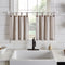Elrene Home Fashions Tucker Ticking Stripe Tier Window Curtains, Set of 2, 30" x 24"