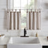 Elrene Home Fashions Tucker Ticking Stripe Tier Window Curtains, Set of 2, 30" x 24"