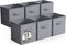 Sorbus Fabric Storage Cubes, 6 Foldable Storage Bins for Organizing Pantry, Toy Box, Clothes Storage & Closet Organizer