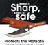 Premium Leather Sheath for Original Japanese Chef Knife, Kitchen Knife Holder, Brown