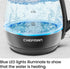Chefman 1L Electric Tea Kettle with LED Lights, Automatic Shut Off, Removable Lid, Boil-Dry Protection, Electric