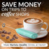 Zulay Froth Mate Powerful Milk Frother for Coffee, Portable Handheld Foam Maker for Lattes, No Stand, Teal