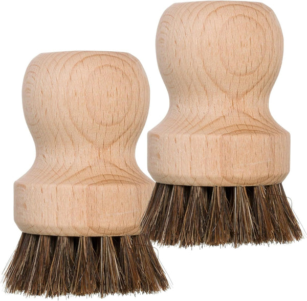 Redecker Coffee Filter Brush Set of 2, Horsehair and Beechwood, Made in Germany