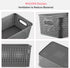 AREYZIN Plastic Storage Baskets with Lid, 6 Pack Organizing Containers for Shelves, Drawers, and Desktop
