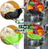 2PACK AUOON Clip on Strainer for All Pots Pans, Silicone Pasta Strainer Kitchen Colander, BlackGreen