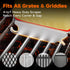 Bristle Free Grill Brush with Scraper for Outdoor Grill Cleaning, Safe Steam BBQ Grill Cleaner, Replaceable Head