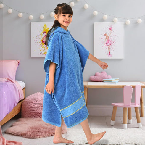 8-14,Thick 600GSM 100% VOOVA & MOVAS Hooded Towels for Boys Age | Large | Cotton Poncho Towel, Ultra-Soft | Absorbent