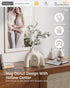 Set Hug Donut Decorative Vase - Modern Nordic Boho Style Vases Home Decor, Matte Ceramic Decorations for Living Room