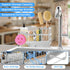 304 Countertop, Sponge Holder for Kitchen Sink Stainless Steel Self-Draining Sink Caddy with Smiley Face Sponge