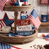 4 4th 250th CroBlissful Pcs of July Decorations Patriotic Memorial Day Tabletop Decoration Red White Blue Table