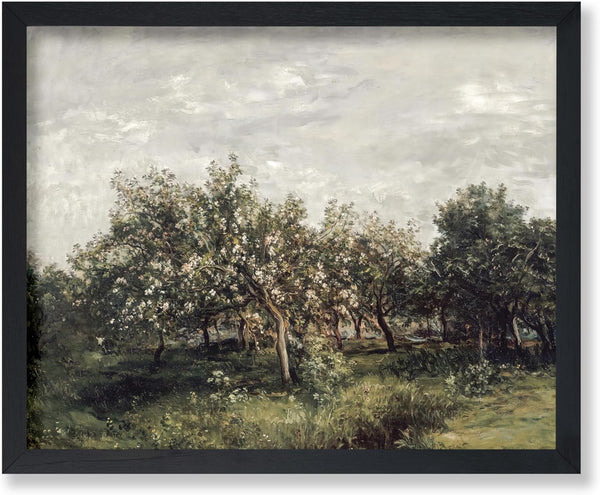 Vintage Apple Blossoms Painting Poster - Poster Master - Retro Apple Tree Print - 8x10 UNFRAMED Wall Art