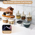 4 Packs Counter Bottles12.4 4 4.6 inch Aminigram Cabinet Organizer Shelf, Acrylic Kitchen Shelves Organizer, Spice Rack