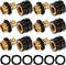 Xiny Tool 3/4 Inch Garden Hose Quick Connect, Male and Female Water Quick Release Hose Fittings (6 Pack)