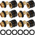 Xiny Tool 3/4 Inch Garden Hose Quick Connect, Male and Female Water Quick Release Hose Fittings (6 Pack)