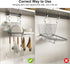 TQVAI Over Sink Dish Drainer Drying Rack, Stainless Steel Foldable Wall Mounted Dish Racks with Drainboard Hanging Rod