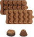 homEdge Truffle Mold Set of 4 Packs - Food Grade Non-Stick Silicone Jelly Chocolate Candy Ice Molds