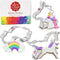 Unicorn Cookie Cutters, 3-Pc. Set Made in USA by Ann Clark, Unicorns and Rainbow