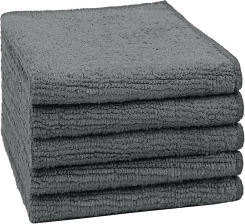 Orighty Washcloths, 5 Pack Microfiber Face Towels, Highly Absorbent and Soft Feel