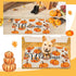 Zhanmai Autumn Welcome Mats, Fall Rugs Pumpkin Door Mat, Non-Slip Outdoor Doormats for Front Door 16" x 28"