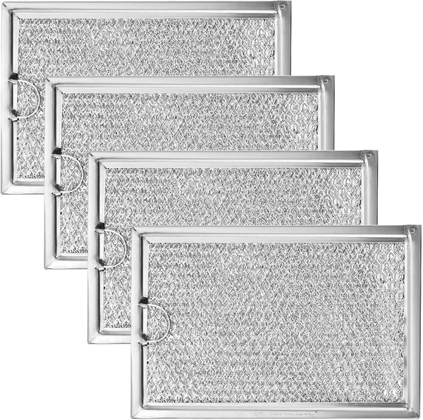 WB06X10309 Microwave Grease Filter 7-5/8 x 5" Replacement Parts Compatible with GE WB06X10359 (4 Packs)