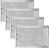 WB06X10309 Microwave Grease Filter 7-5/8 x 5" Replacement Parts Compatible with GE WB06X10359 (4 Packs)
