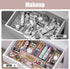 Plastic Drawer Organizers, 18 PCS Bathroom Drawer Organizer Bins, Makeup and Storage for Bedroom, Pink