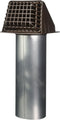 Deflecto Brown Dryer Vent Hood Assembly