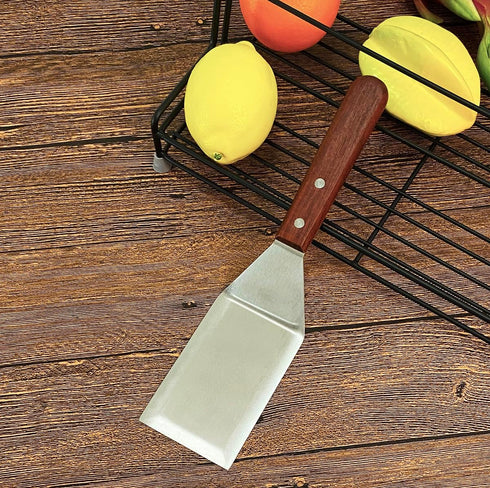 Metal Spatula for Cast Iron Skillet, Stainless Steel Grill Spatula, Burger, Fish Turner, Griddle Spatula for Cooking BBQ