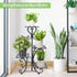 YisanCrafts 4 Tier Plant Stand Indoor Outdoor, Metal Plant Shelf Flower Pot Holder Display Racks - Wrought Iron Corner
