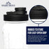 Mason Jar Lids Wide Mouth Plastic 4 Pack - USA Made Flip Cap Screw Top Pour Spout Drink Hole - Black