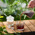 Leinuosen 2 Pcs Glass Pitcher Elegant Shaped Glass Creamer Pitcher, Glass Tea Pitcher, Coffee Milk Creamer Pitcher,