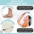 ENKOSI Non Slip Loofah Shower Mat - Soft Shower Rug for Inside Shower - Bath Mats for Shower (White Gold Marble 40x16)