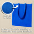 Carrywell 24-Pack, 15"x16", (Not Made In China) Canvas Tote Bags Blue Bulk Organic Cotton Reusable Shopping Bag, Blank