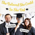 KatchOn Gold and Black She Believed She Could So She Did Banner - 10 Feet Glitter Graduation Decorations 2025