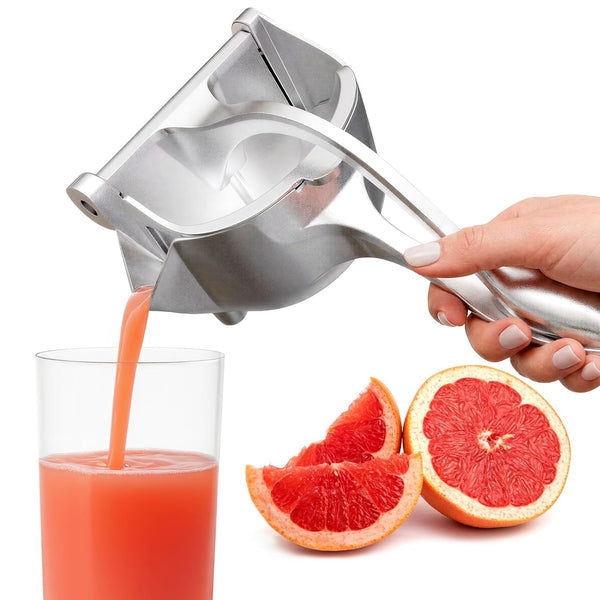 Hand Juicer Squeezer with Ergonomic Heavy Duty Handle 20 oz Bowl Aluminum