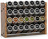 NESAPTO Spice Rack Organizer for Cabinet, Wooden 4 Tier Vertical Seasoning Organizers