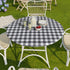 45-54" Summer Fitted Round Tablecloth Waterproof Table Cloth Vinyl Indoor Outdoor Circle Coffee Cover for Tables Dining