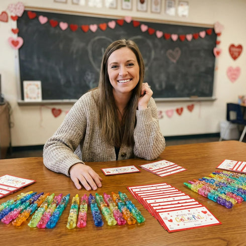 Noveread 24 24 5 24 Valentines Cards and Stacking Crayons Pcs Colors Panda Buildable Crayons Pcs Valentines Greeting